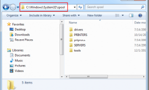 Folder System spool windows