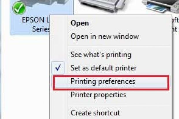 Printing Preference