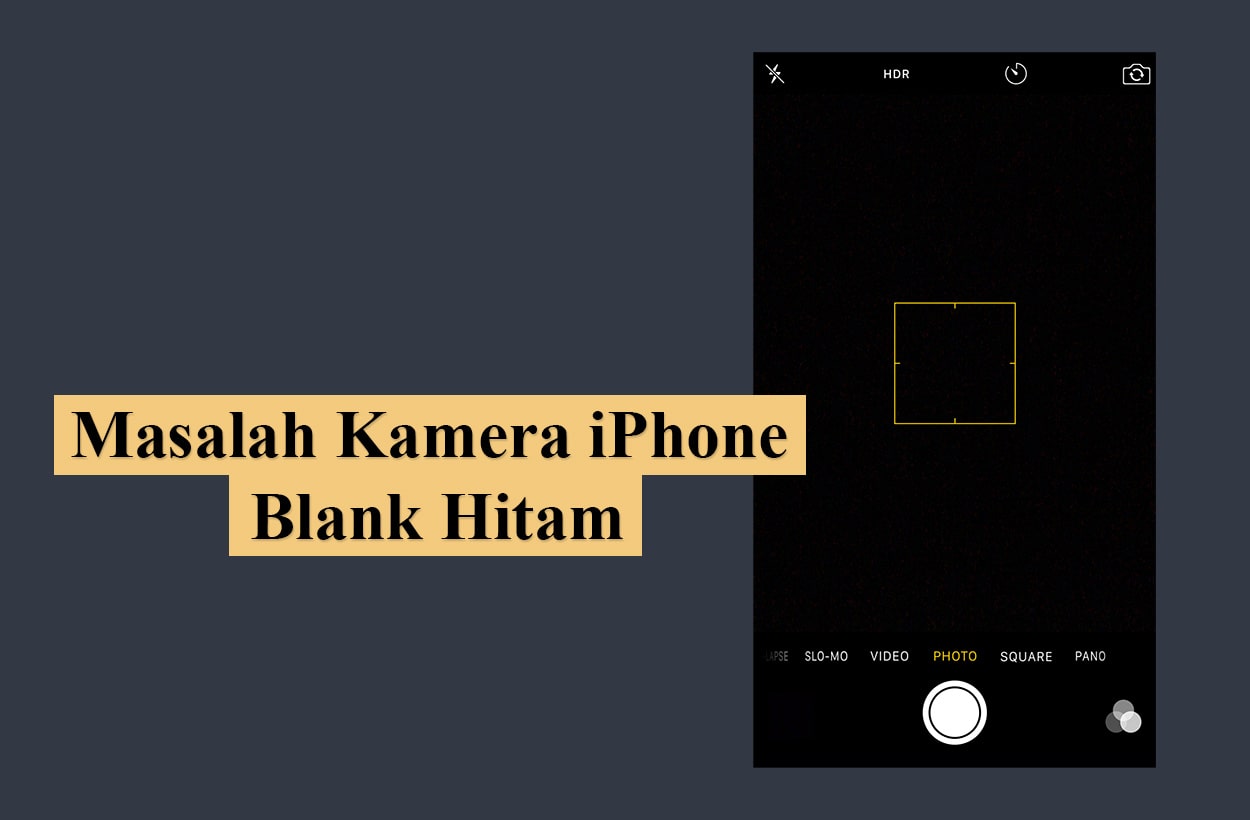 Kamera iPhone Blank Hitam